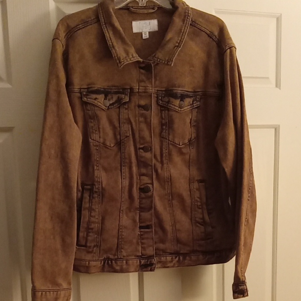 Time And Tru Mineral Wash Jean Jacket